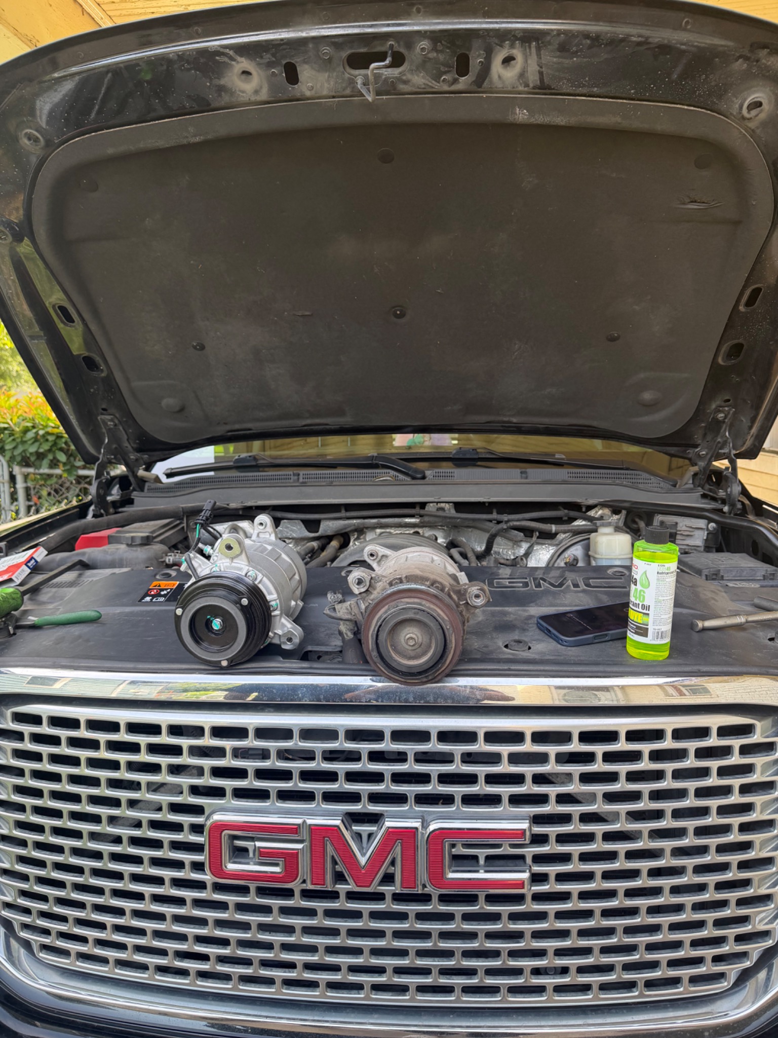 A/C compressor replacement performed by Mundin Mechanics