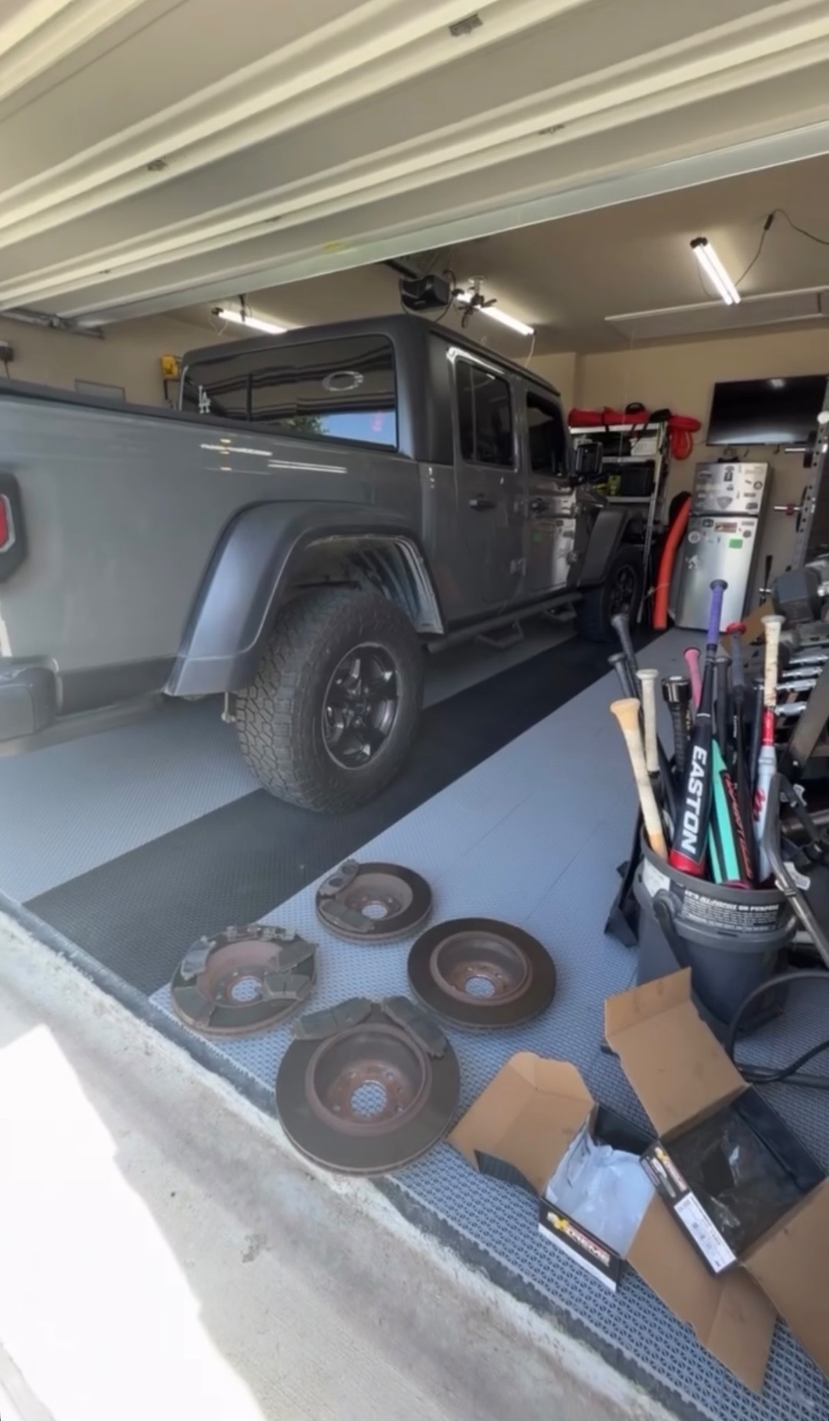 Mobile brake repair performed at a customer's location